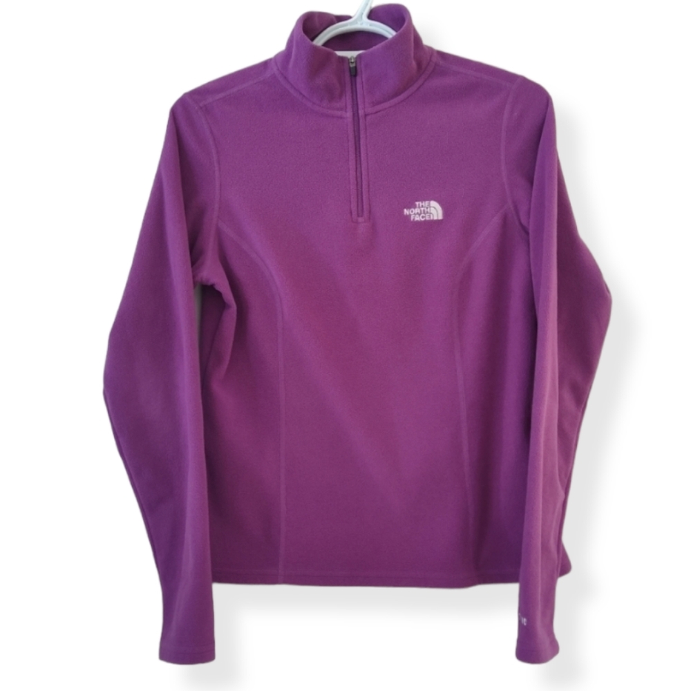 The North Face Woman's Purple TKA 100 Glacier 1/4 Zip | Size XS